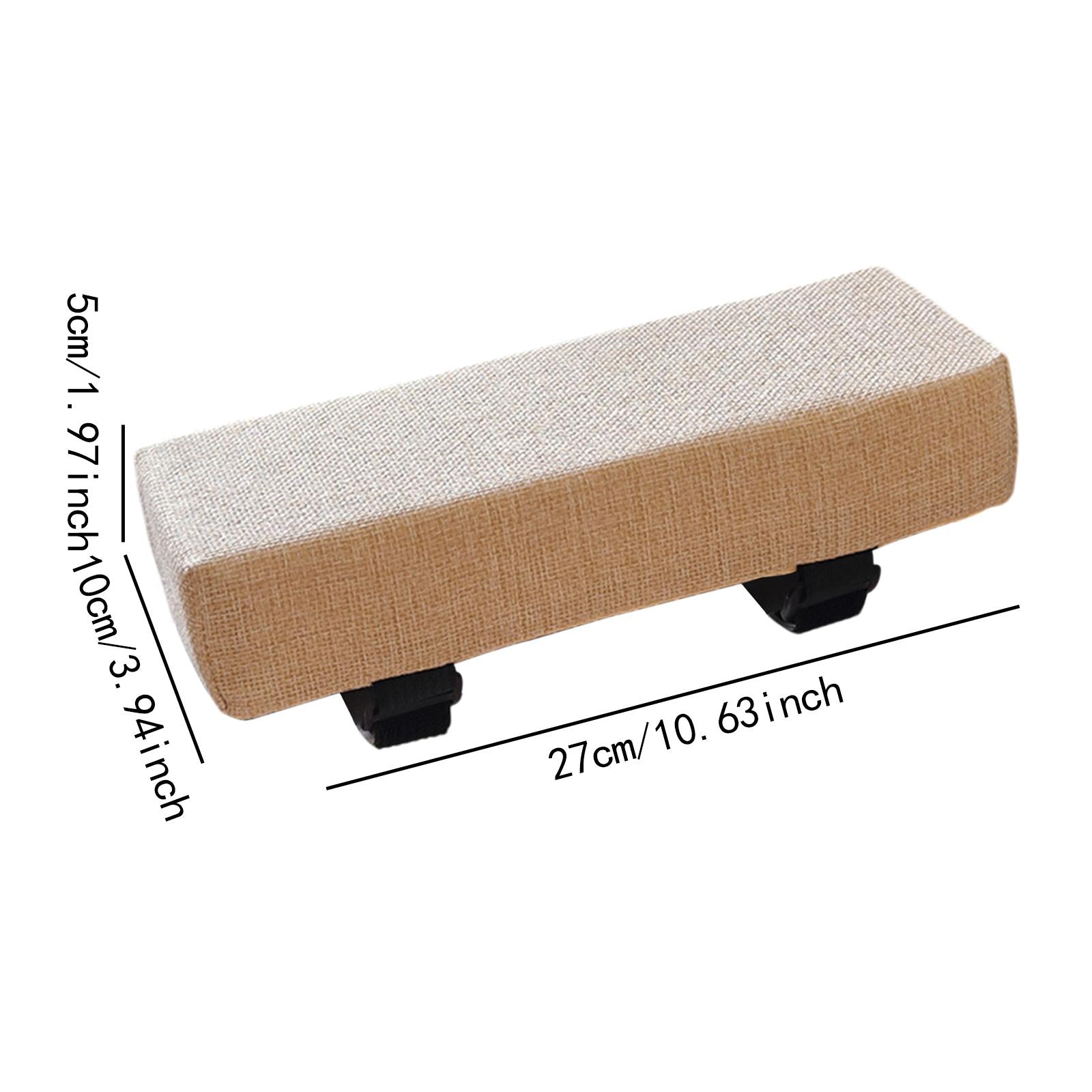 2x Sponge Armrest Cushion Removable Sponge Arm Pad for Computer Gaming Chair Beige