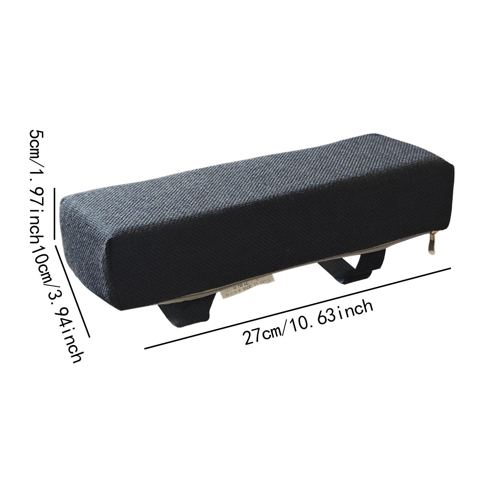2x Sponge Armrest Cushion Removable Sponge Arm Pad for Computer Gaming Chair Black
