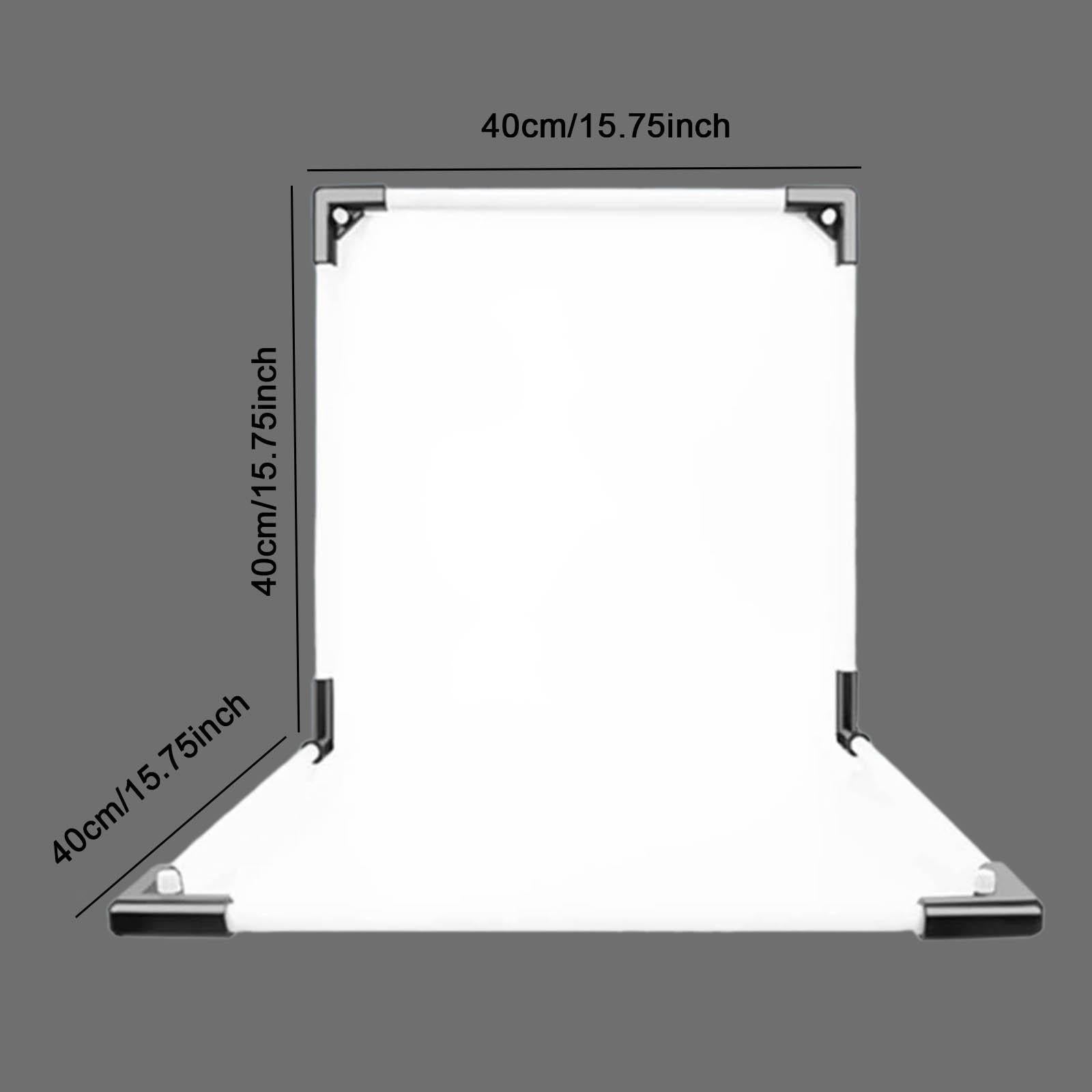 Photography Background Kit PVC Photo Backdrop for Small Product Photo Studio 40x40x40cm