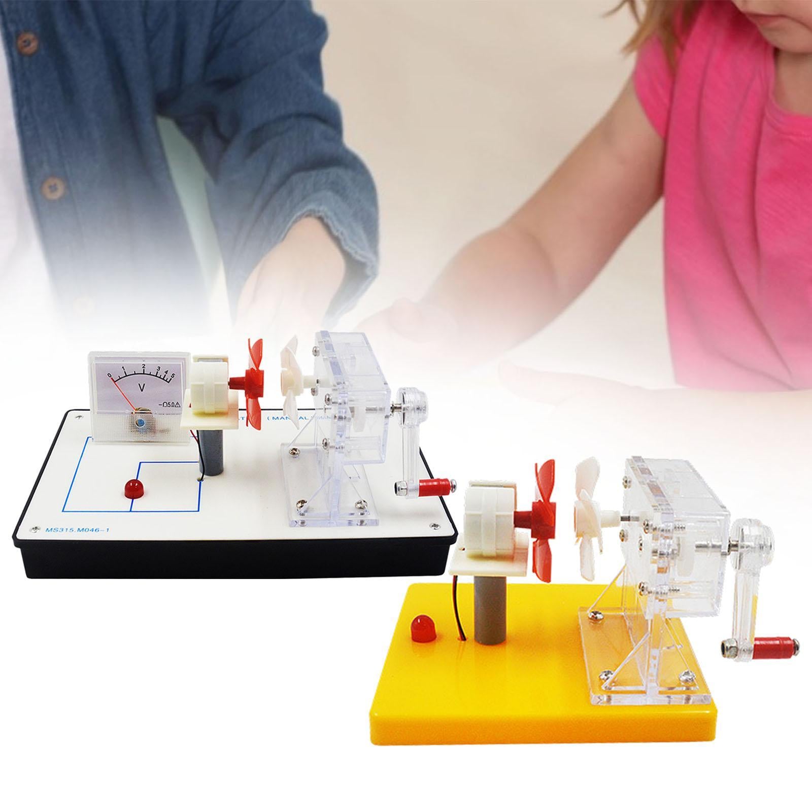 Hand Cranked Power Generator Wind Energy Conversion for Lab School Classroom 20.5cmx17.5cmx9.6cm