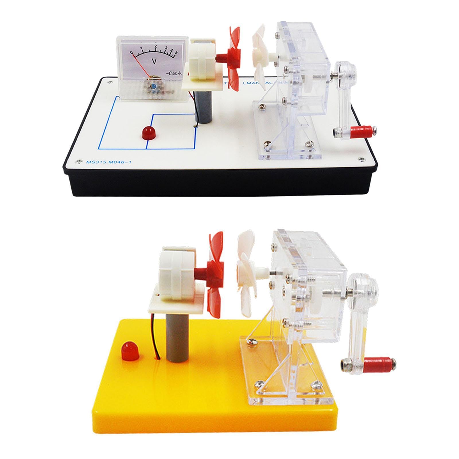Hand Cranked Power Generator Wind Energy Conversion for Lab School Classroom 20.5cmx17.5cmx9.6cm