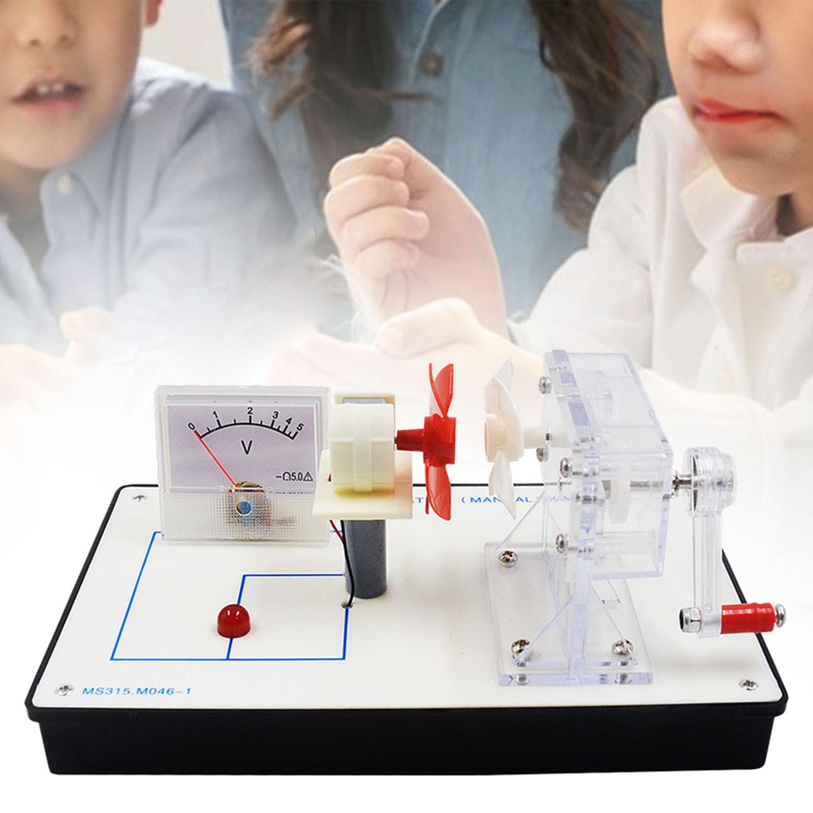 Hand Cranked Power Generator Wind Energy Conversion for Lab School Classroom 20.5cmx17.5cmx9.6cm