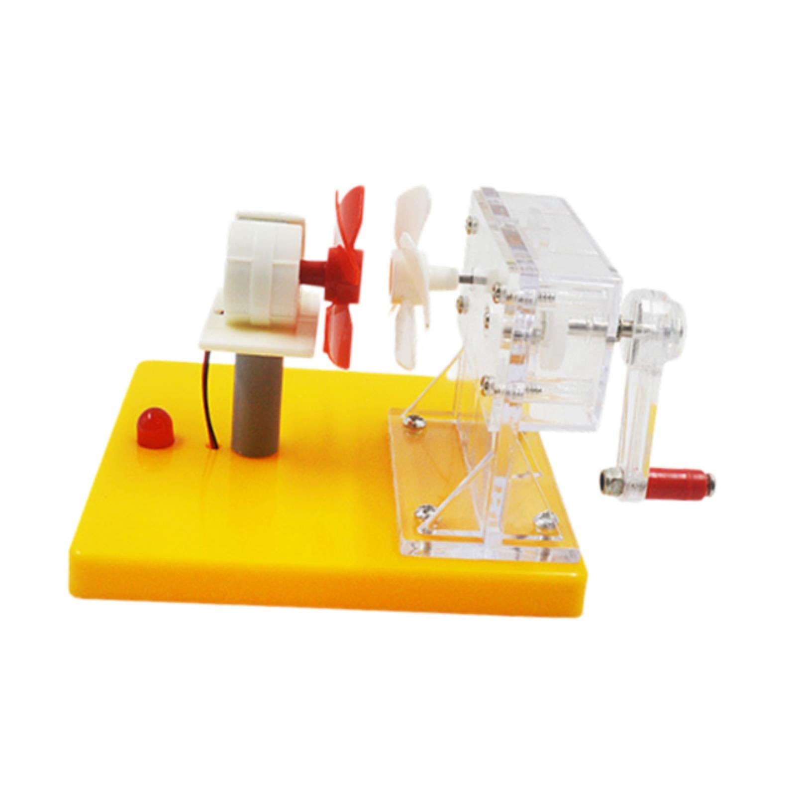 Hand Cranked Power Generator Wind Energy Conversion for Lab School Classroom 12cmx11cmx8.2cm