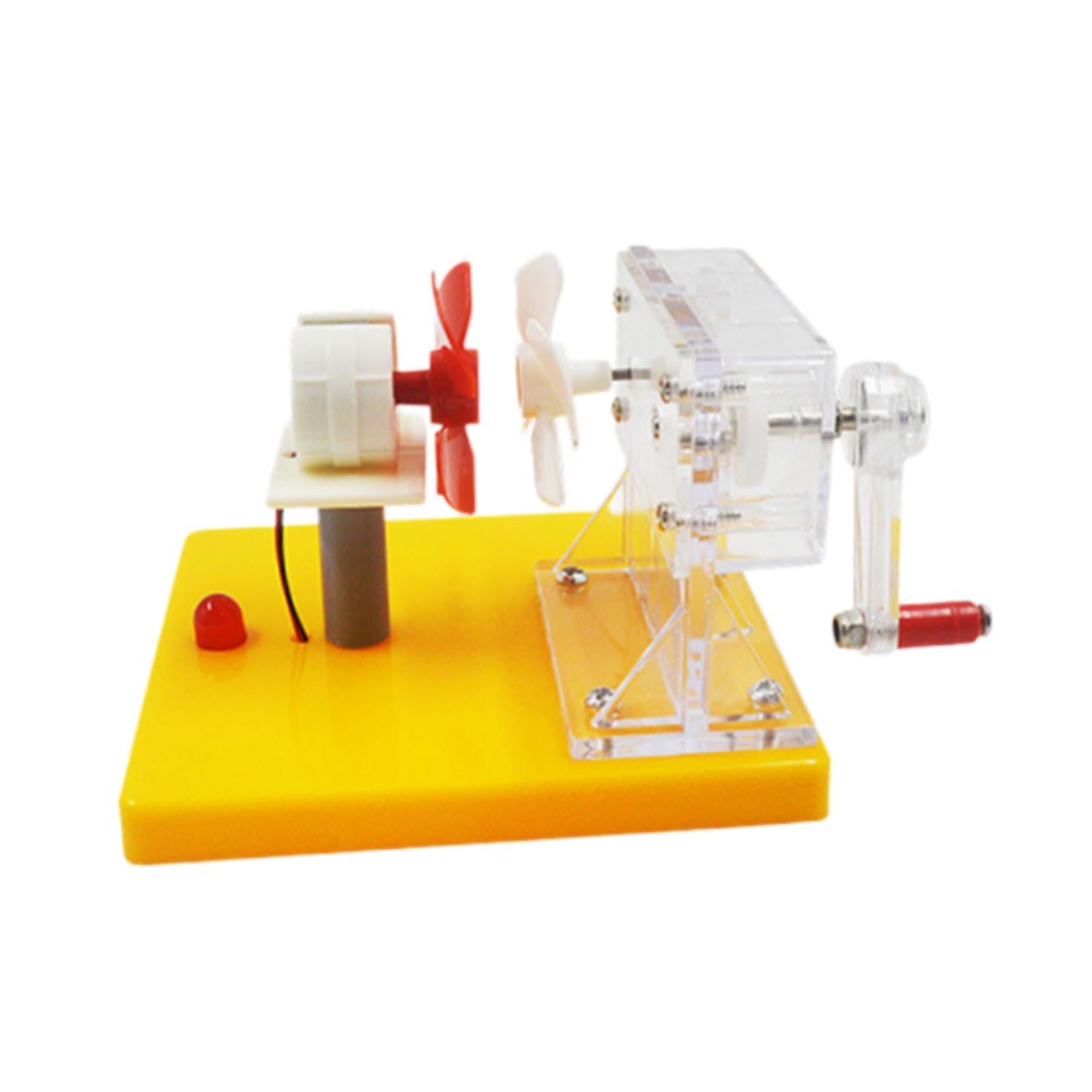 Hand Cranked Power Generator Wind Energy Conversion for Lab School Classroom 12cmx11cmx8.2cm