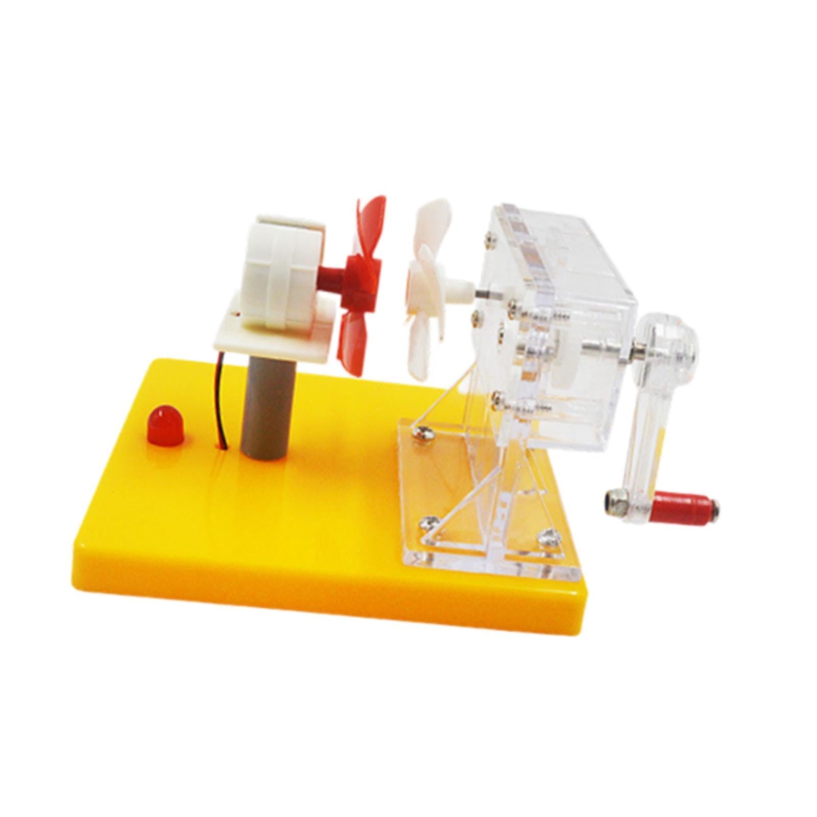 Hand Cranked Power Generator Wind Energy Conversion for Lab School Classroom 12cmx11cmx8.2cm