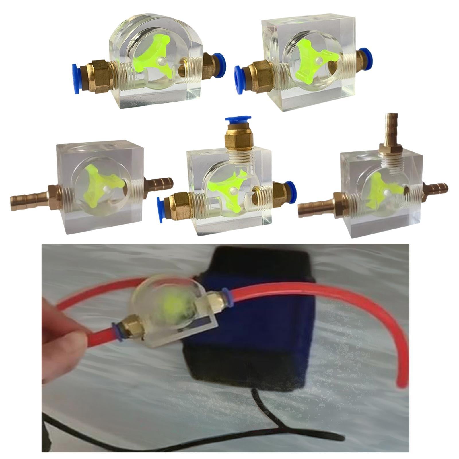 8mm Water Flow Indicator Acrylic Water Cooling System for PC Computer Laptop Type A