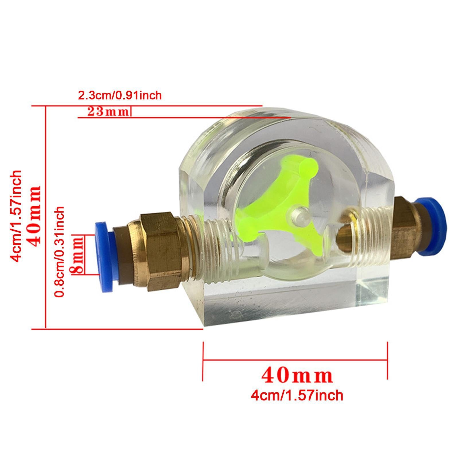 8mm Water Flow Indicator Acrylic Water Cooling System for PC Computer Laptop Type A