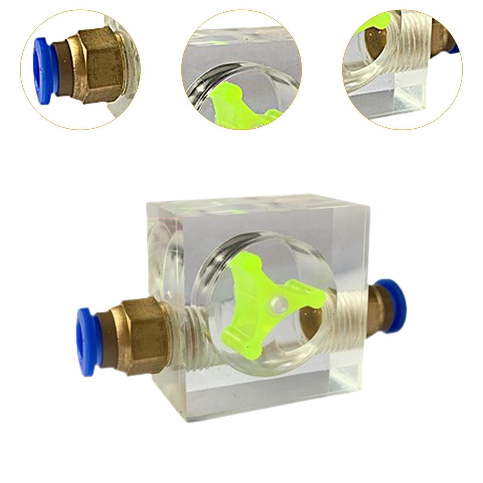 8mm Water Flow Indicator Acrylic Water Cooling System for PC Computer Laptop Type C