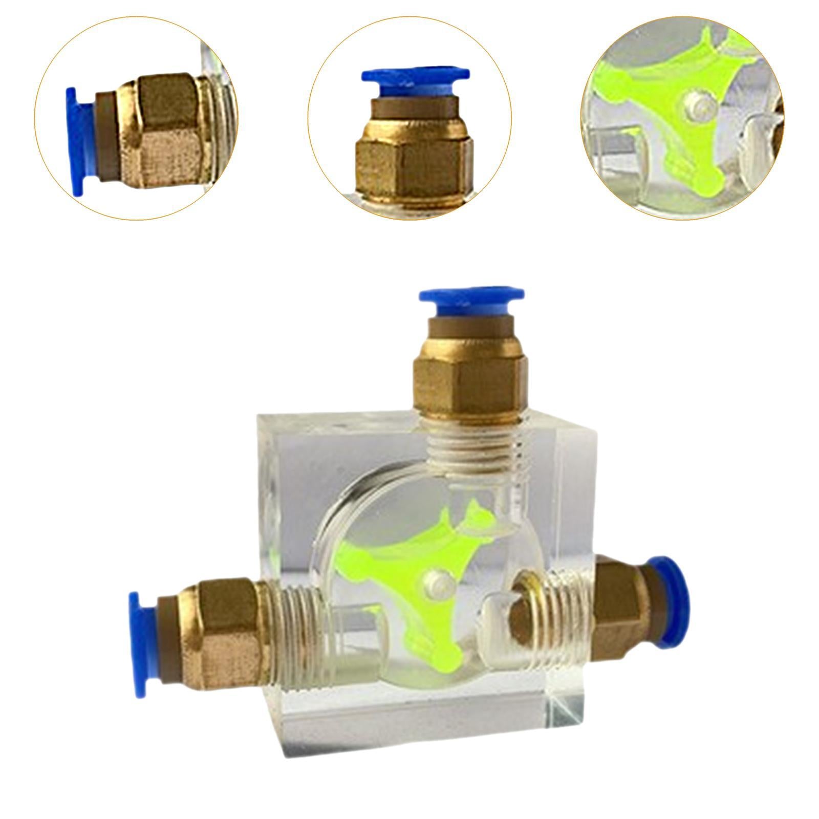 8mm Water Flow Indicator Acrylic Water Cooling System for PC Computer Laptop Type E