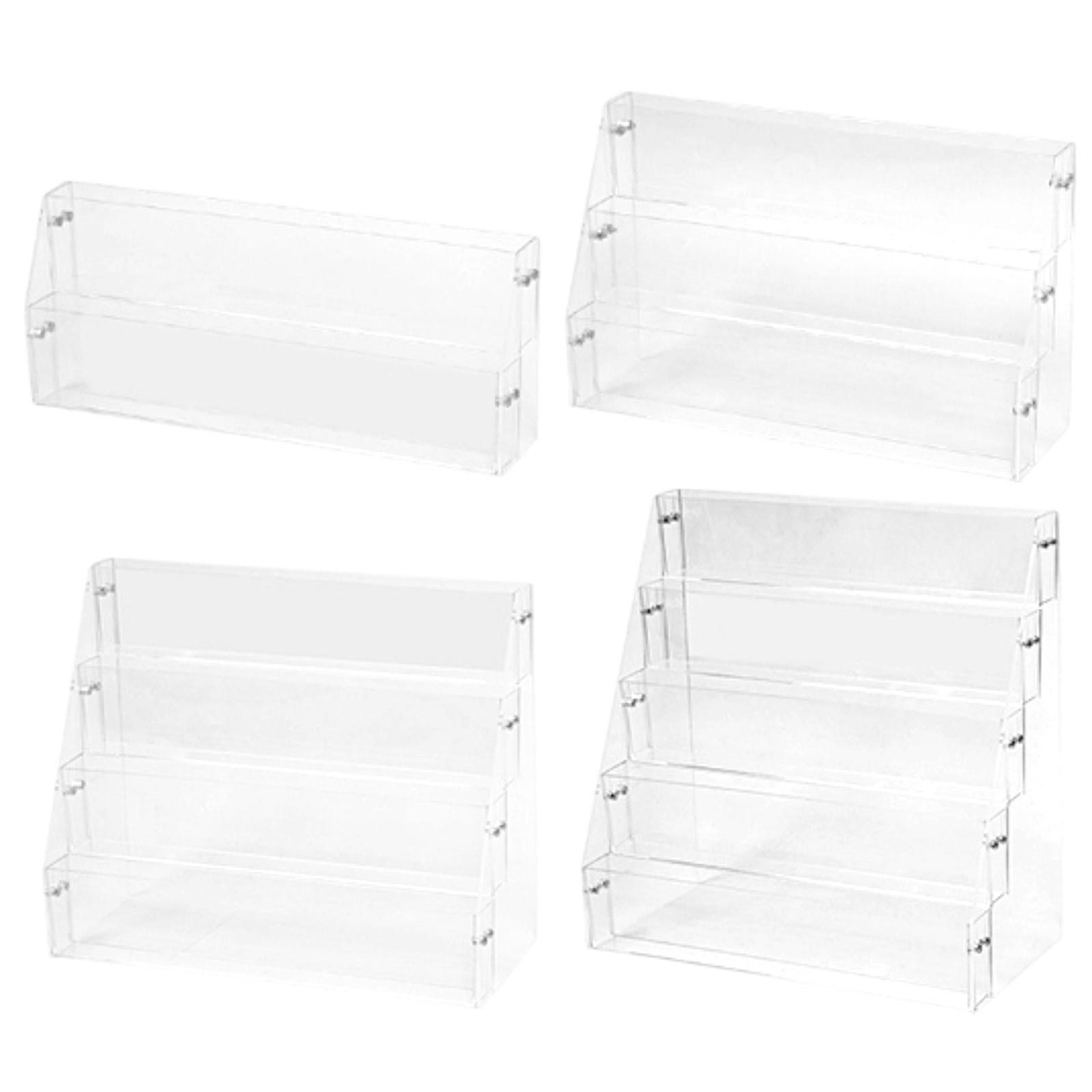 Acrylic Risers Display Versatile Cupcake Stand for Badges Mini Dolls Perfume 2 Tier