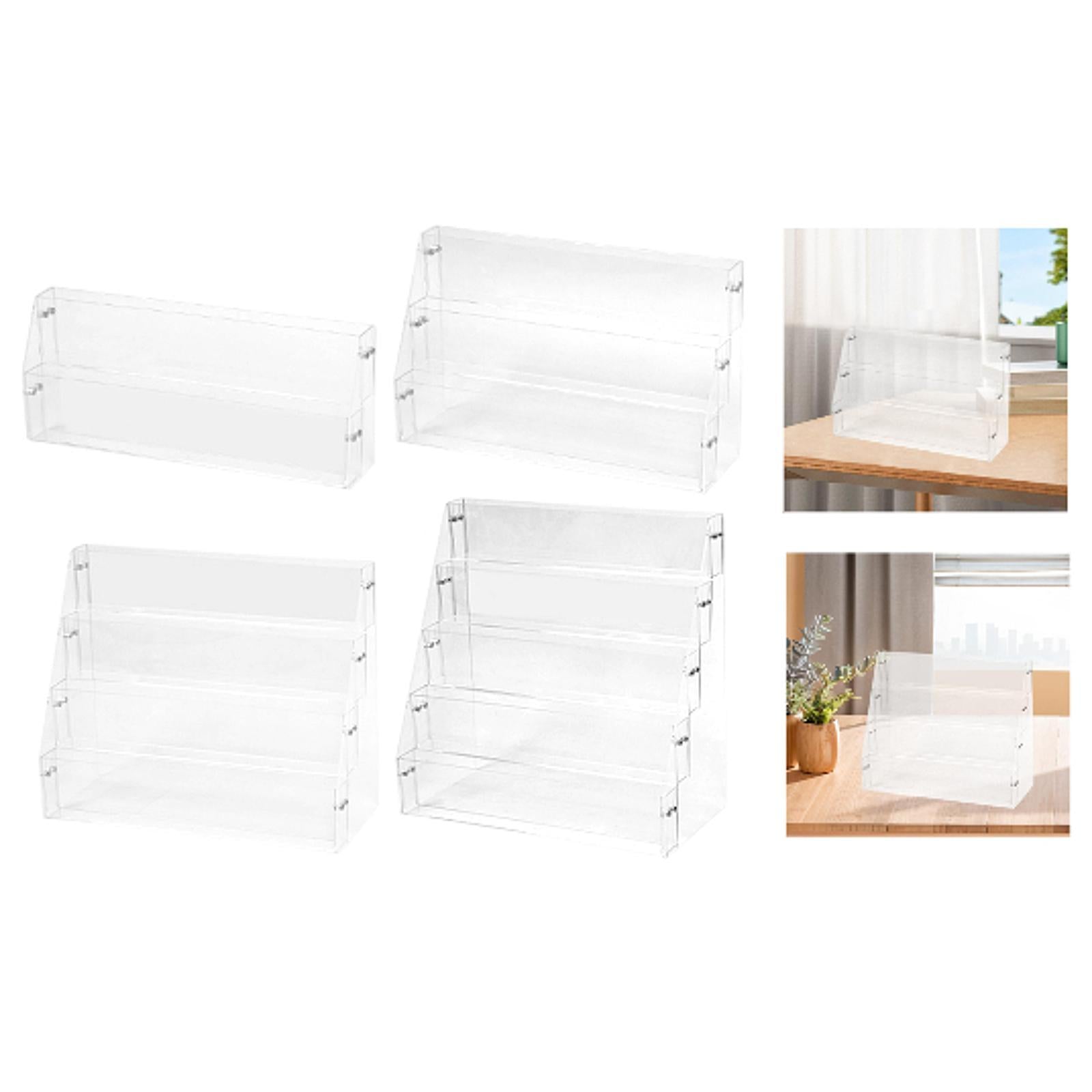 Acrylic Risers Display Versatile Cupcake Stand for Badges Mini Dolls Perfume 2 Tier