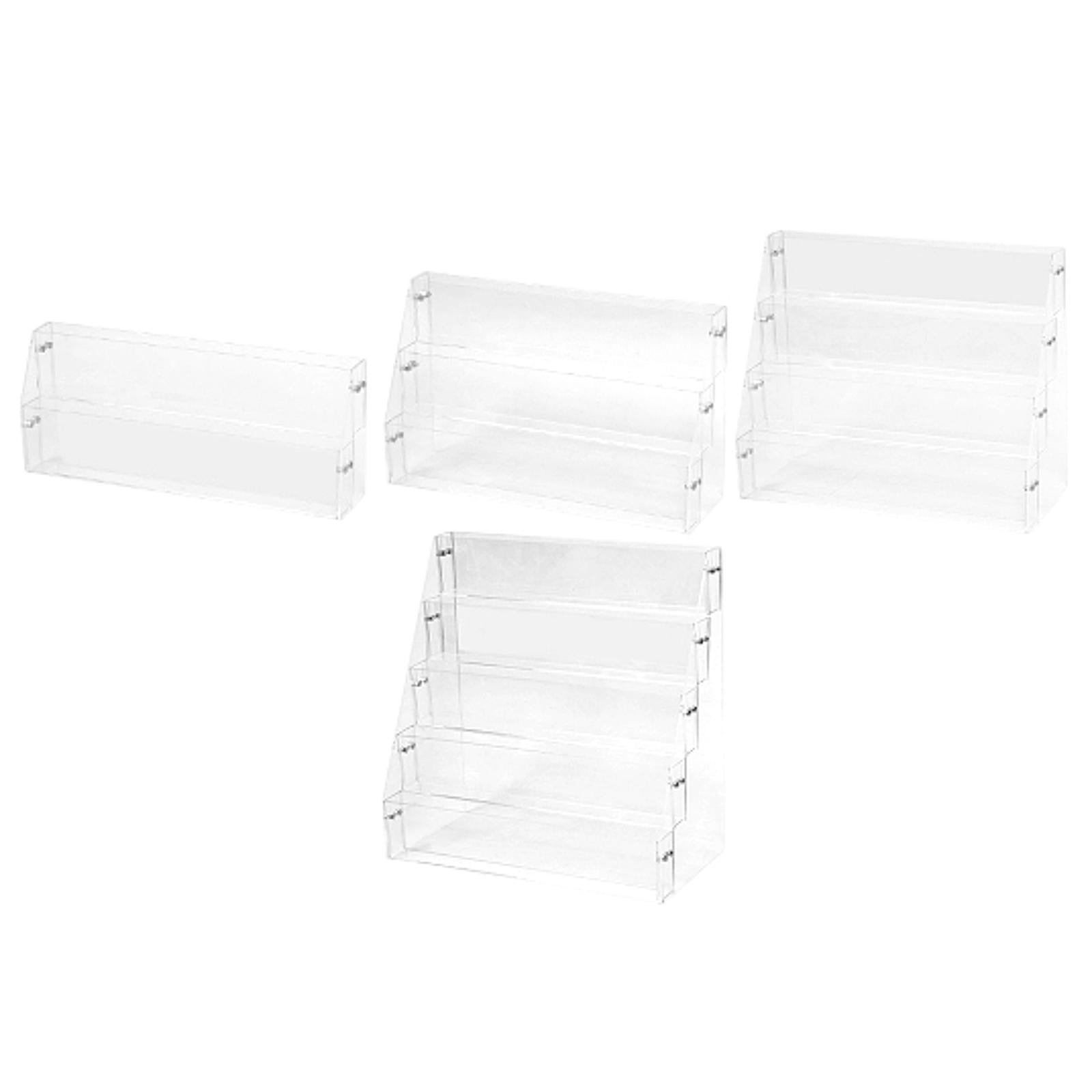 Acrylic Risers Display Versatile Cupcake Stand for Badges Mini Dolls Perfume 2 Tier