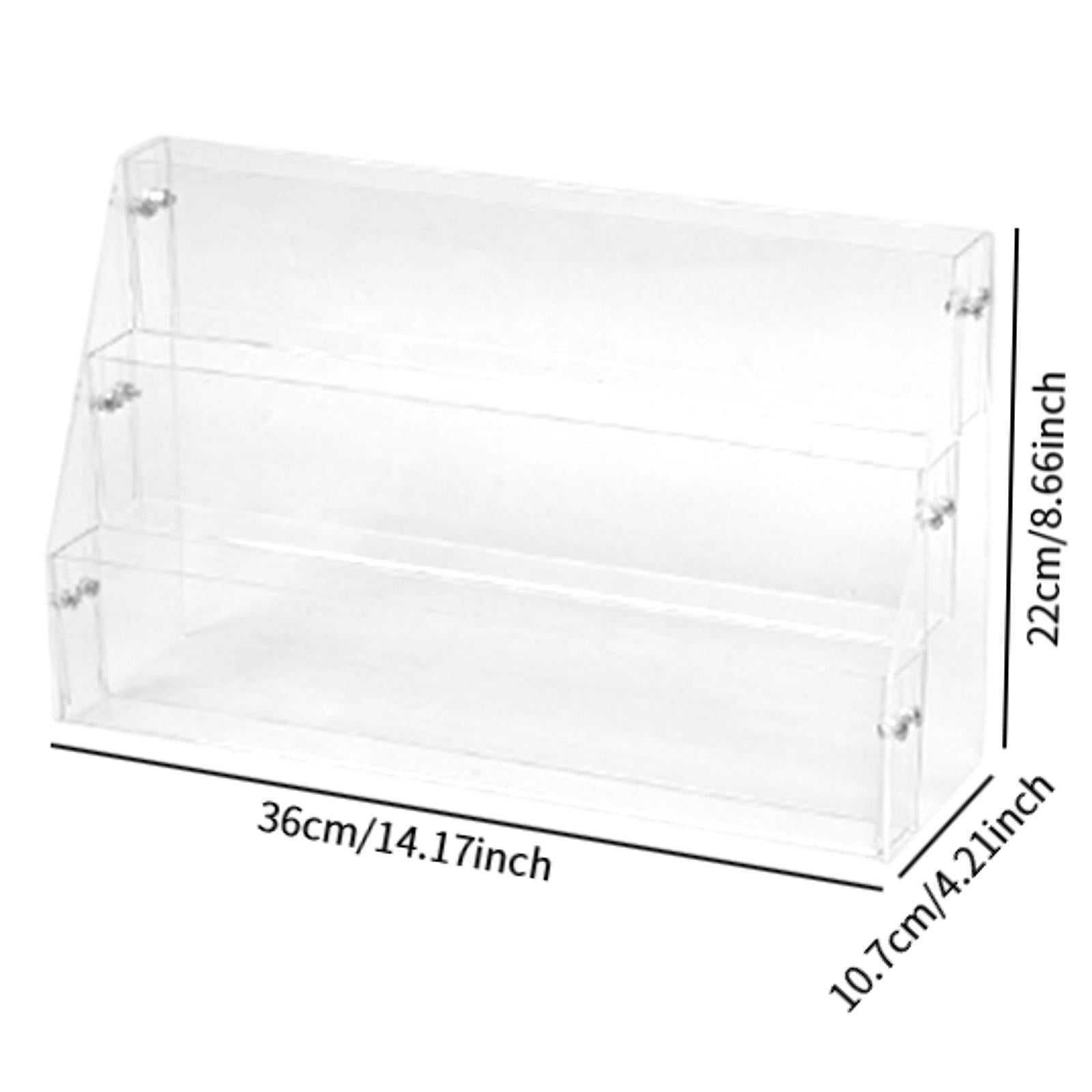 Acrylic Risers Display Versatile Cupcake Stand for Badges Mini Dolls Perfume 3 Tier