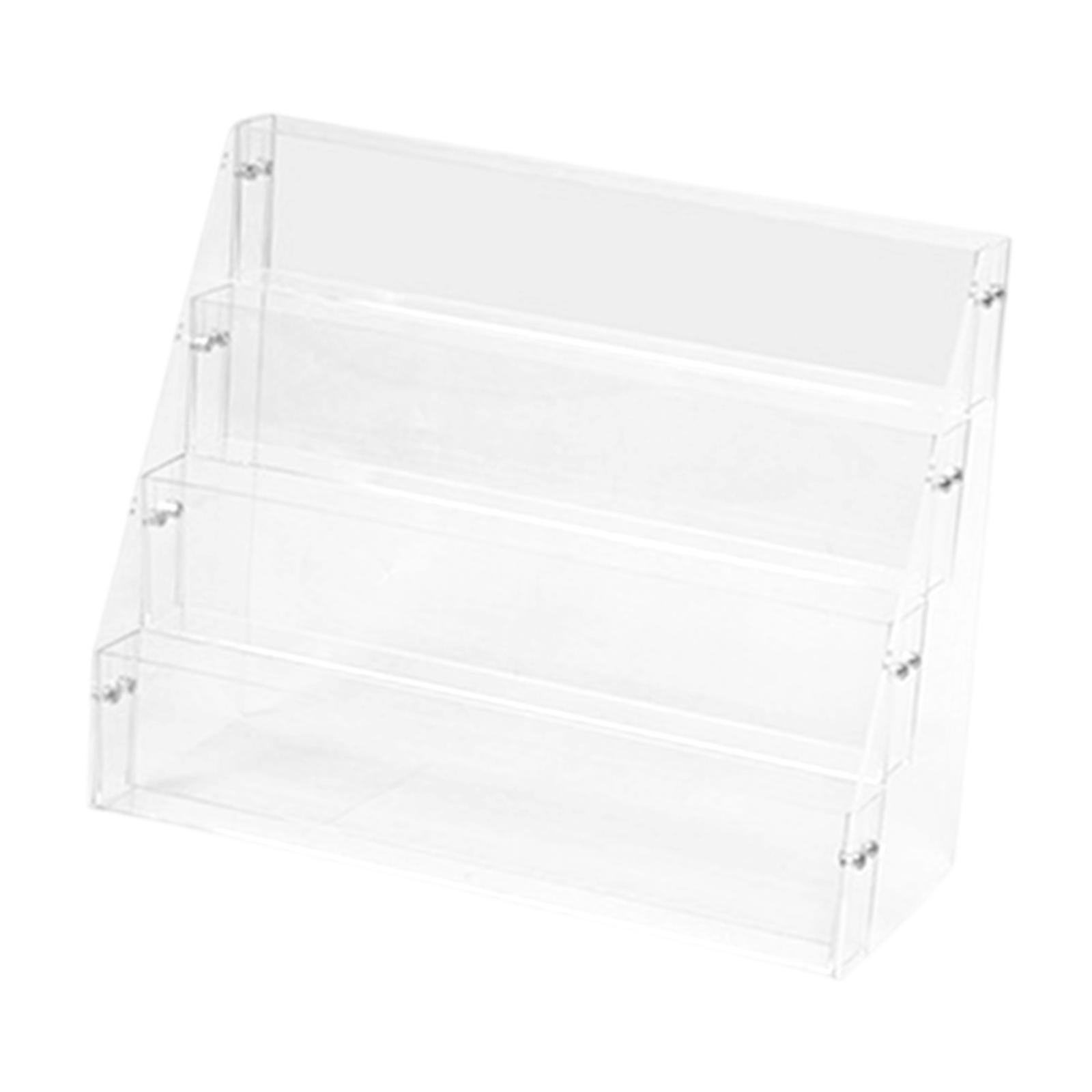 Acrylic Risers Display Versatile Cupcake Stand for Badges Mini Dolls Perfume 4 Tier