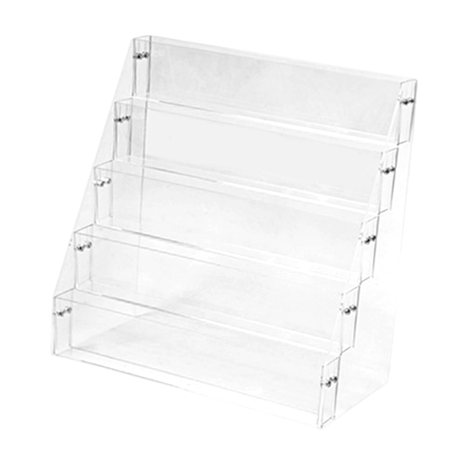 Acrylic Risers Display Versatile Cupcake Stand for Badges Mini Dolls Perfume 5 Tier