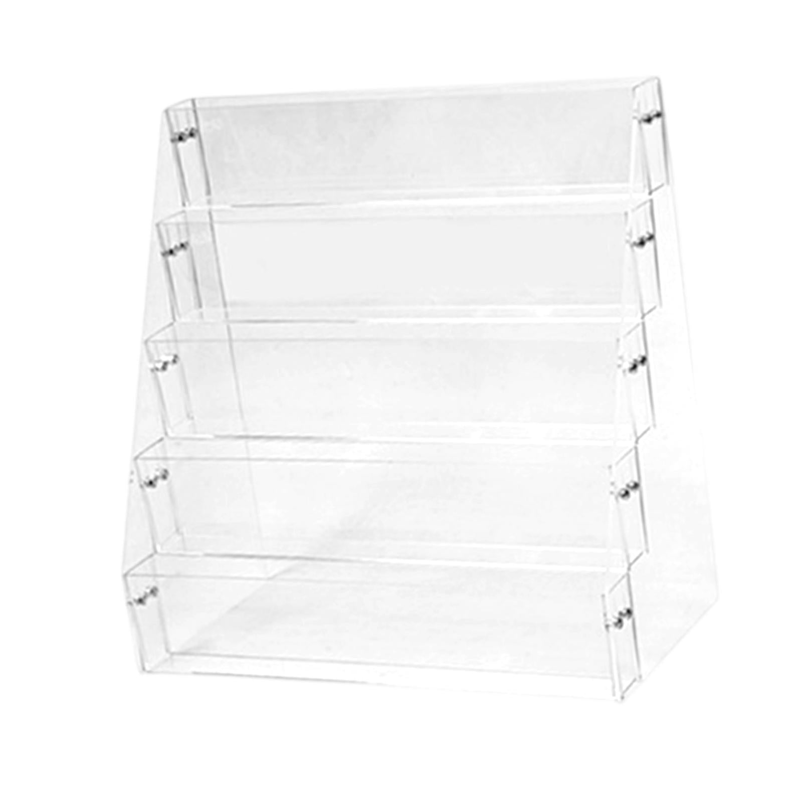 Acrylic Risers Display Versatile Cupcake Stand for Badges Mini Dolls Perfume 5 Tier
