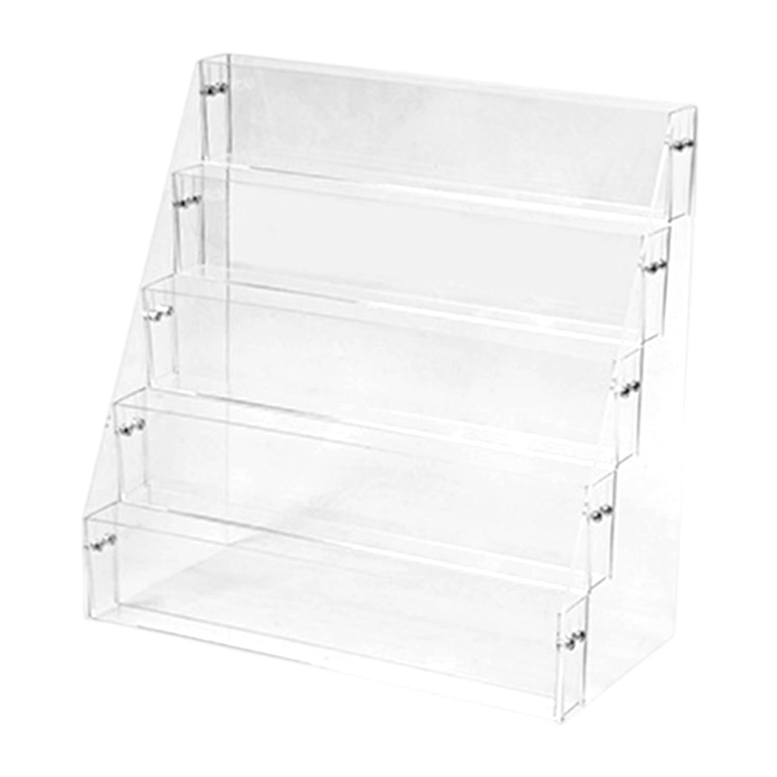 Acrylic Risers Display Versatile Cupcake Stand for Badges Mini Dolls Perfume 5 Tier