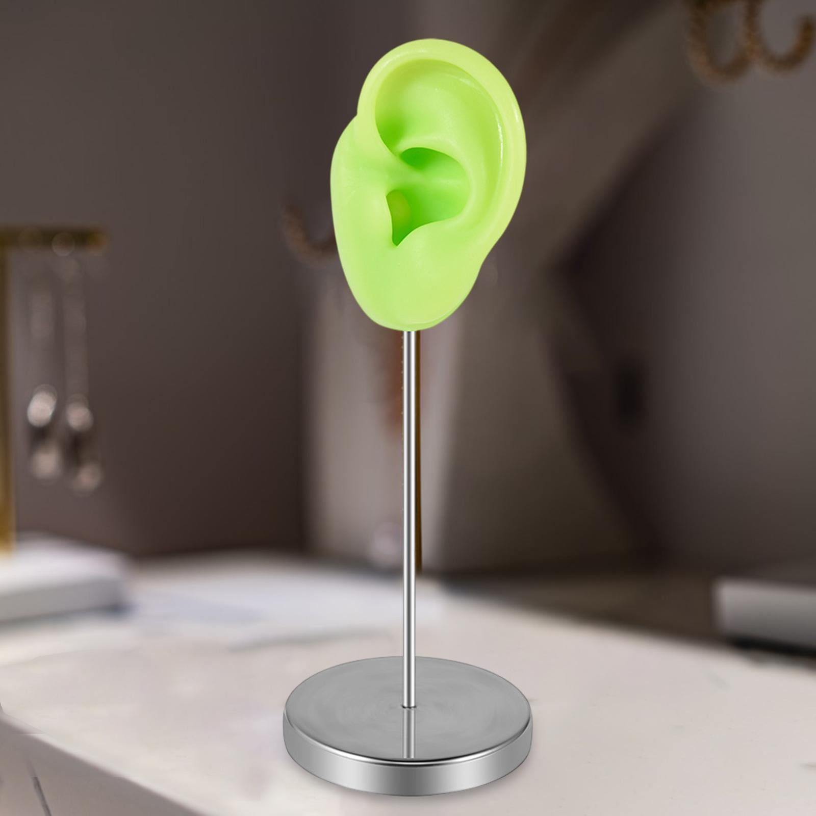 Earring Display Stand Jewelry Holder Teaching Tool Photos Silicone Ear Model Left