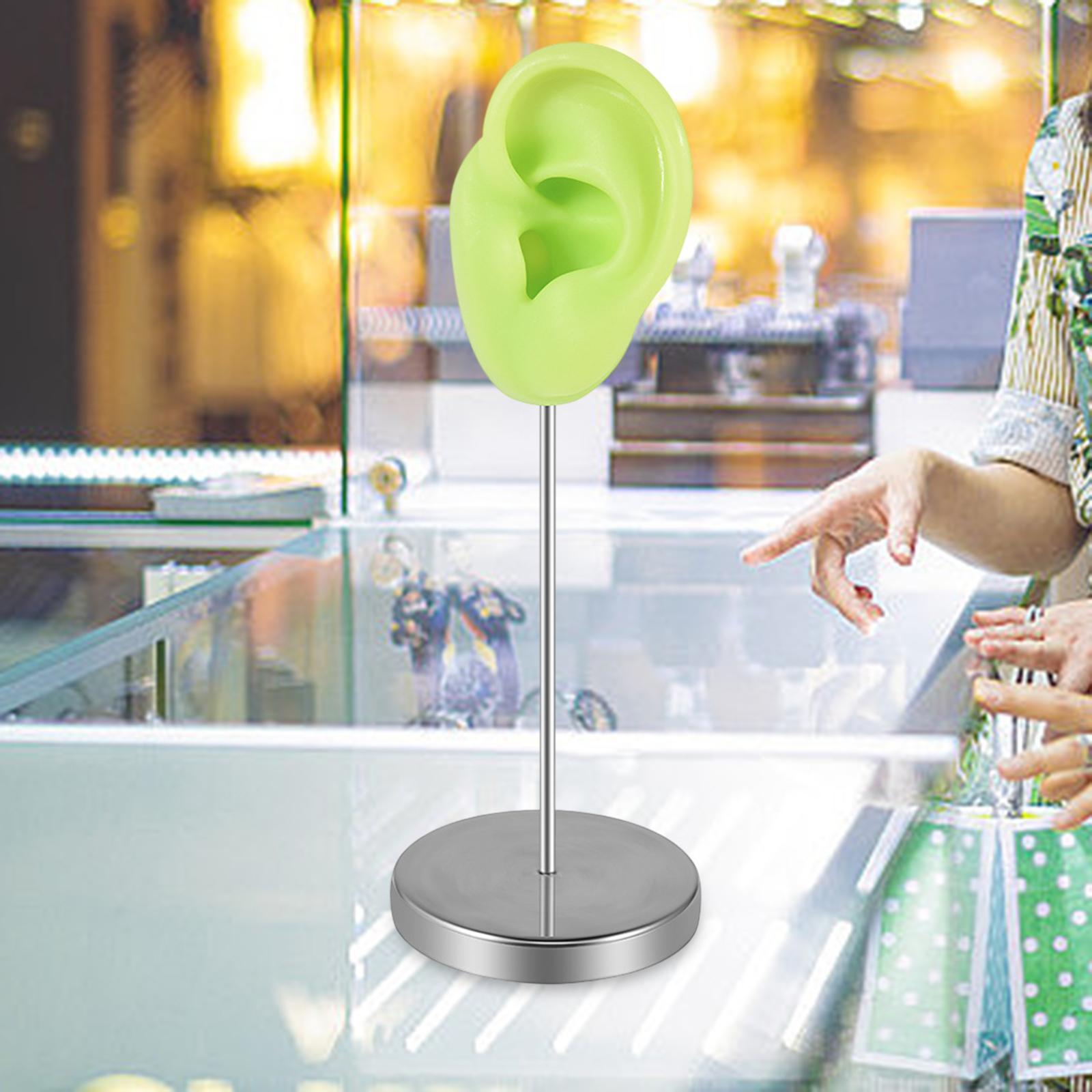 Earring Display Stand Jewelry Holder Teaching Tool Photos Silicone Ear Model Left