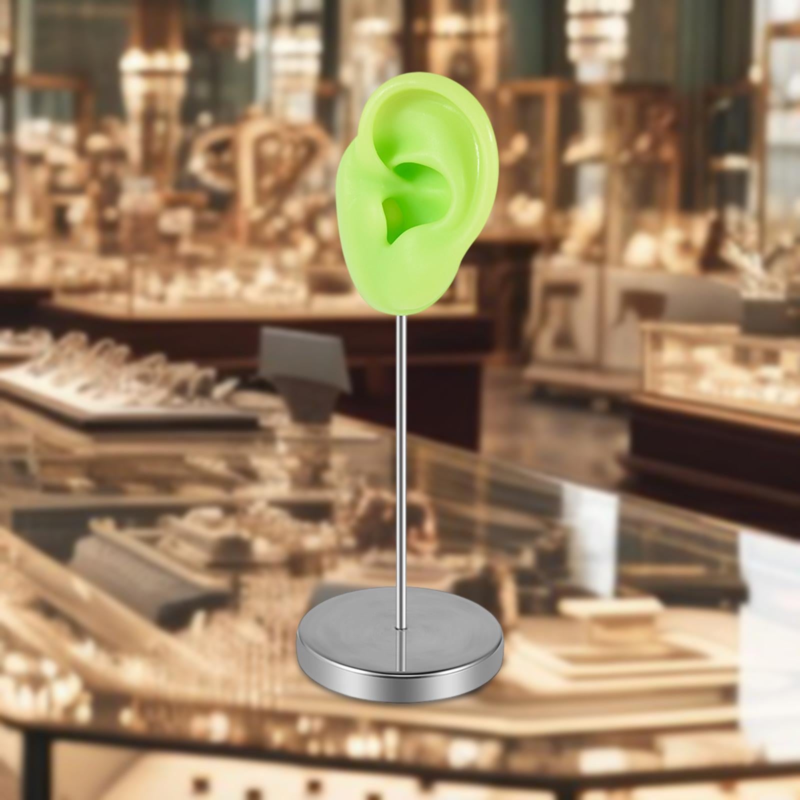 Earring Display Stand Jewelry Holder Teaching Tool Photos Silicone Ear Model Left