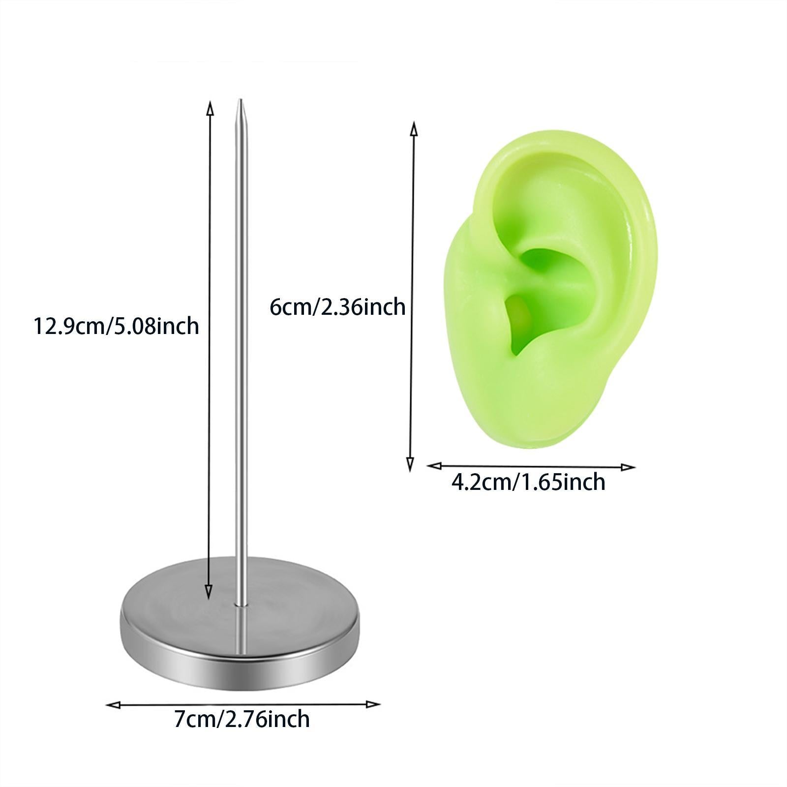 Earring Display Stand Jewelry Holder Teaching Tool Photos Silicone Ear Model Left