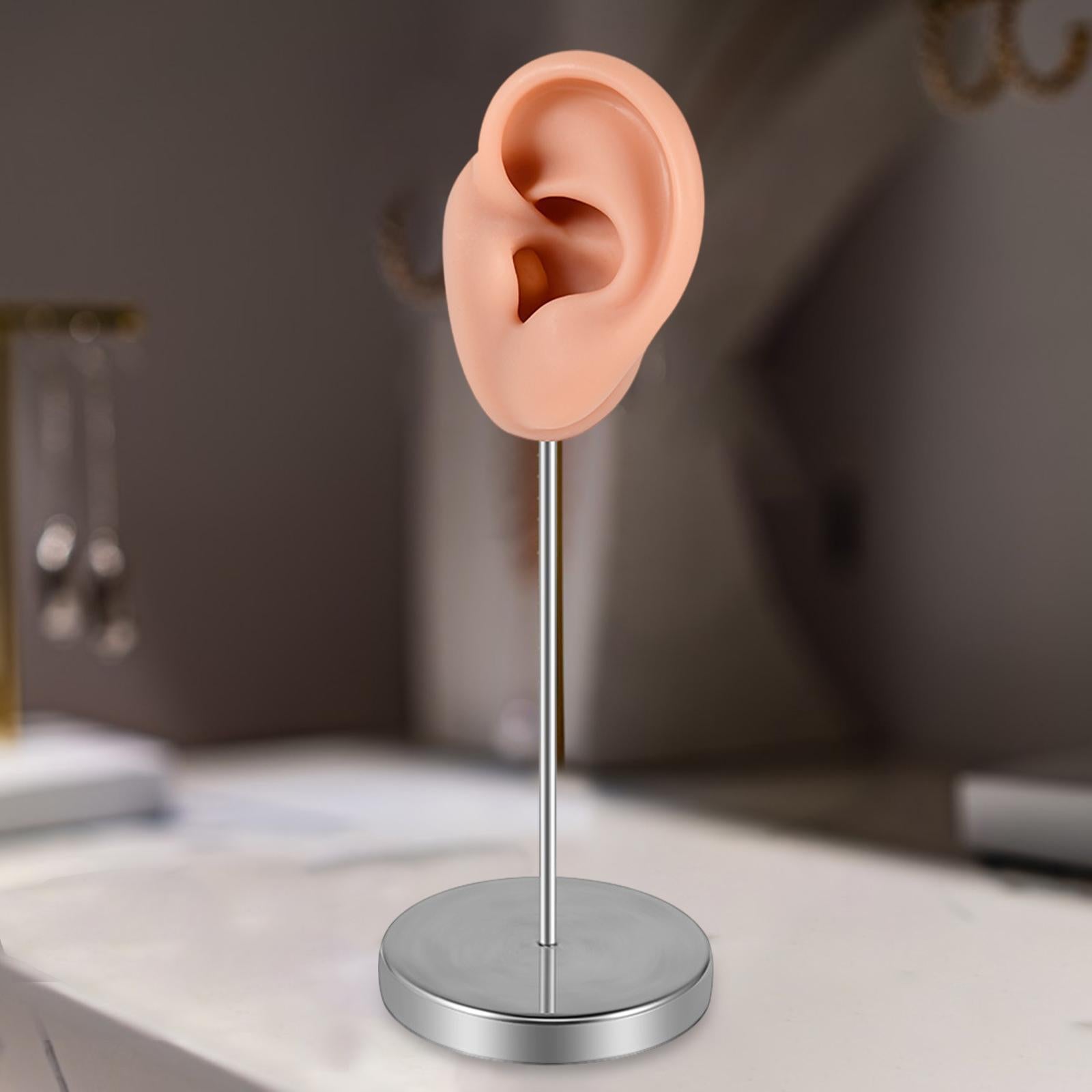 Silicone Ear Model Earring Display Stand Holder for Shows Girls Women Photos Left