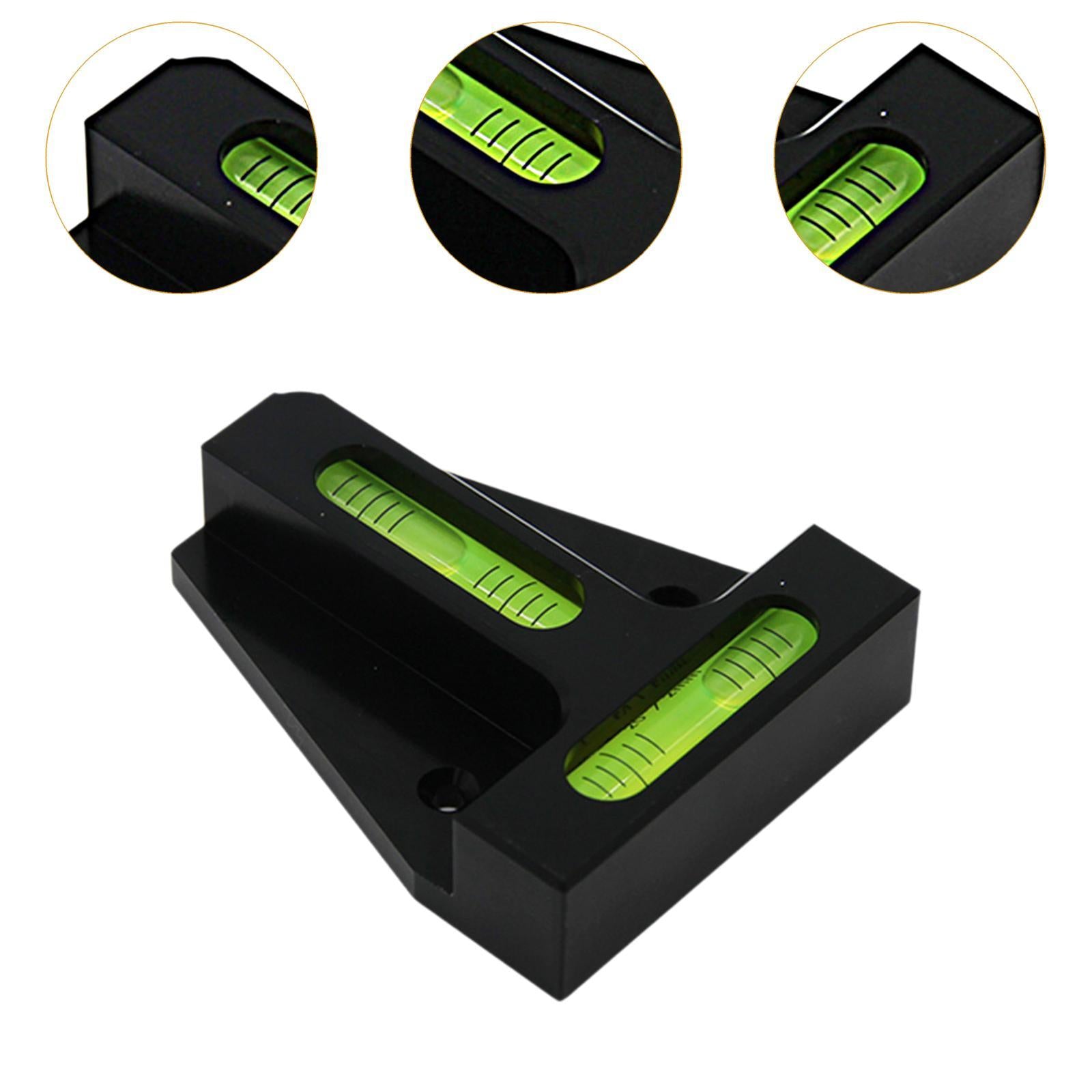 T-shaped Mini Level Portable Bubble Level for RV Carpentry Factory Machinery Green