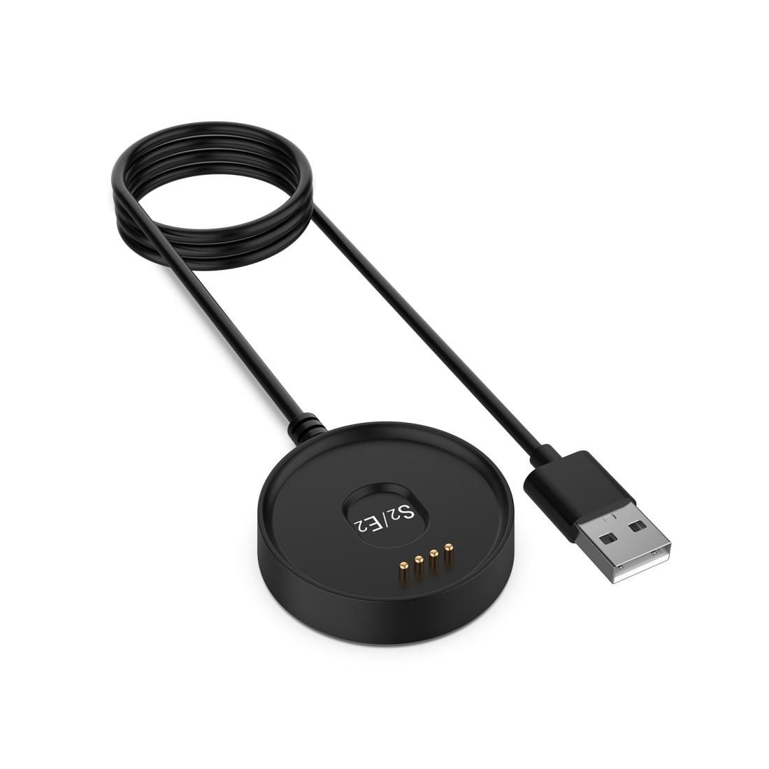 For  Ticwatch E2 & S2 1m Universal Charging Cable with Data Function (Black)