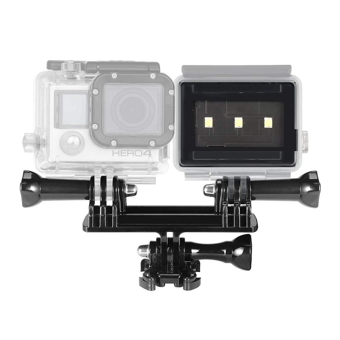Matchbox Style Video Light Fashlight with Mount for GoPro HERO7 /6 /5 /5 Session /4 Session /4 /3+ /3 /2 /1, Xiaoyi and Other Action Cameras