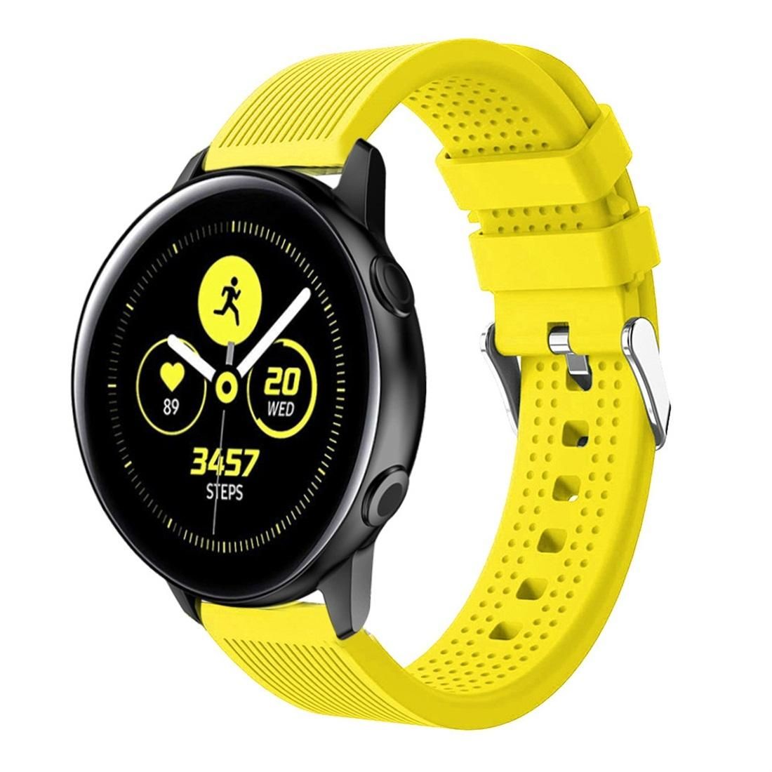 Smart Watch Silicone Wrist Strap Watchband for Garmin Vivoactive 3 (Yellow)