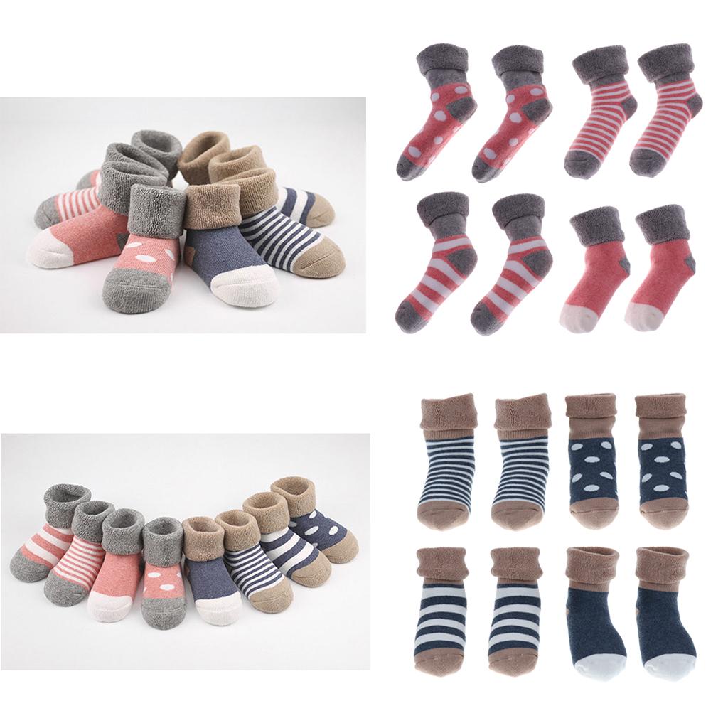 4 pairs of cotton children socks 0-6Month Pink