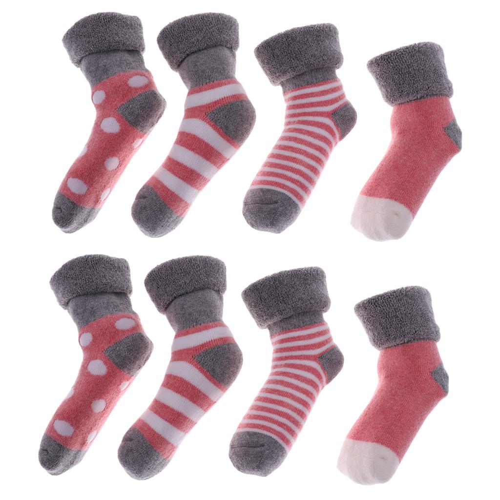 4 pairs of cotton children socks 0-6Month Pink