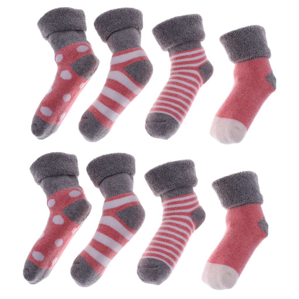 4 pairs of cotton children socks 6-12Month Pink