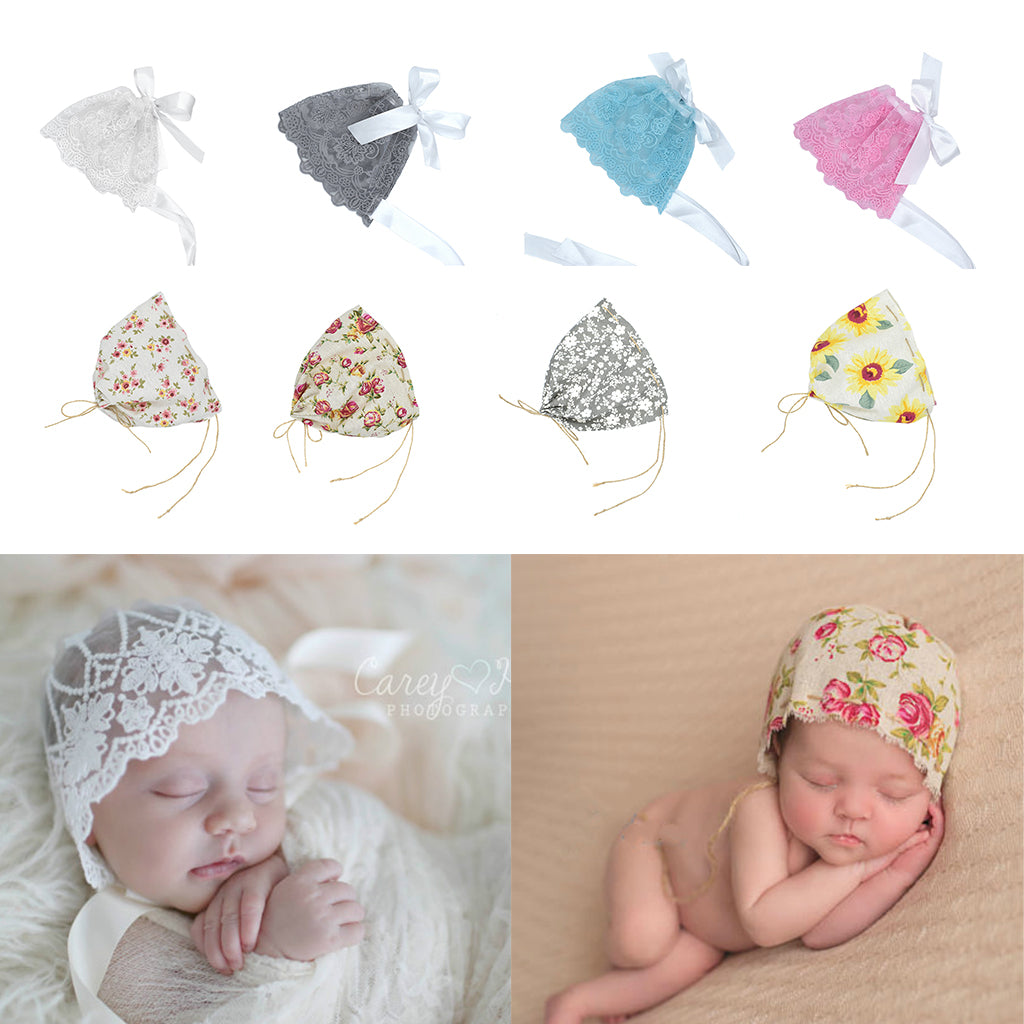 Newborn Baby Girls Toddler Infant Flower Bonnet Hat Cap Photo Prop Sunflower