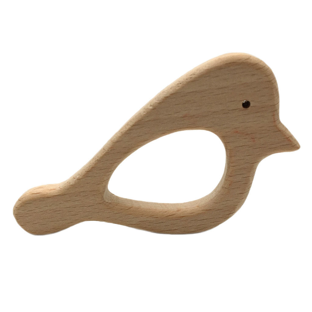 Cute Safe Natural Wooden Baby Teether Teething Toy Shower New Swallow