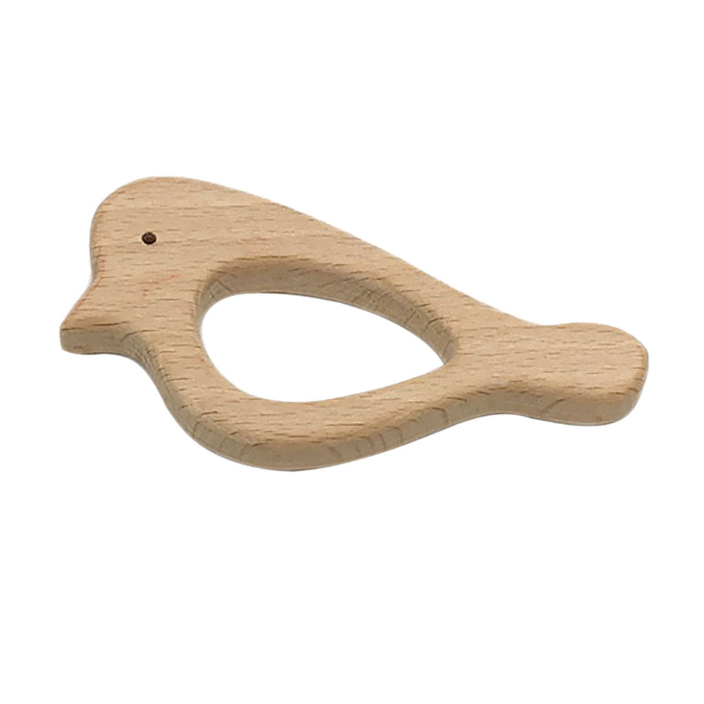 Cute Safe Natural Wooden Baby Teether Teething Toy Shower New Swallow