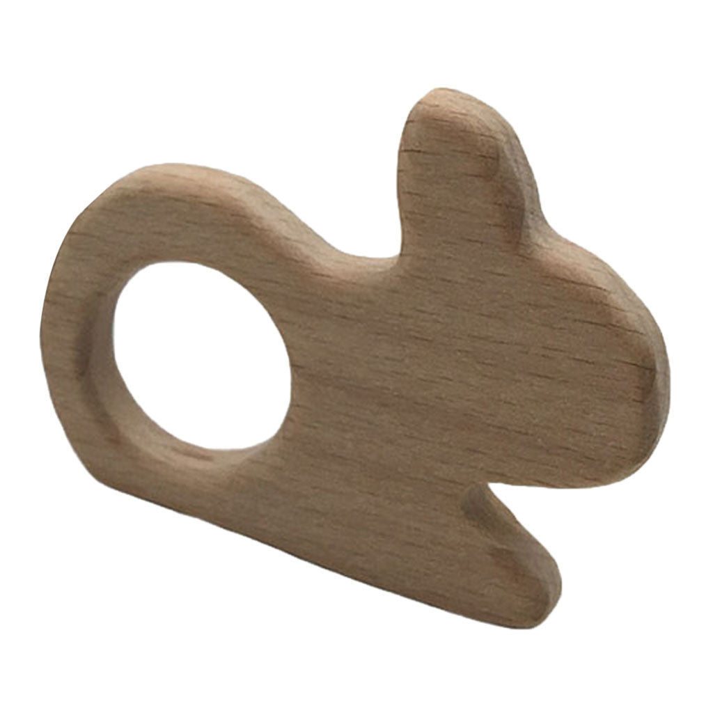 Cute Safe Natural Wooden Baby Teether Teething Toy Shower New Rabbit