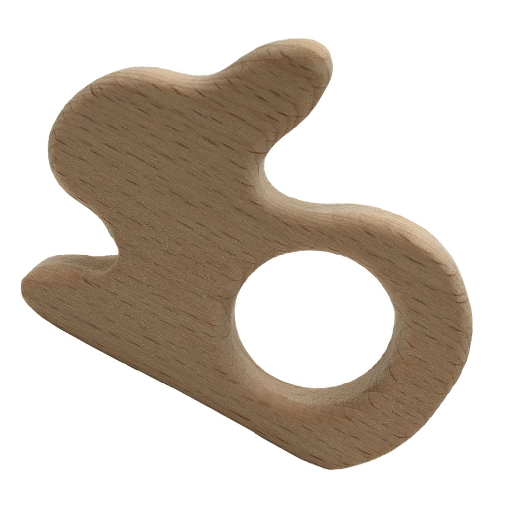 Cute Safe Natural Wooden Baby Teether Teething Toy Shower New Rabbit