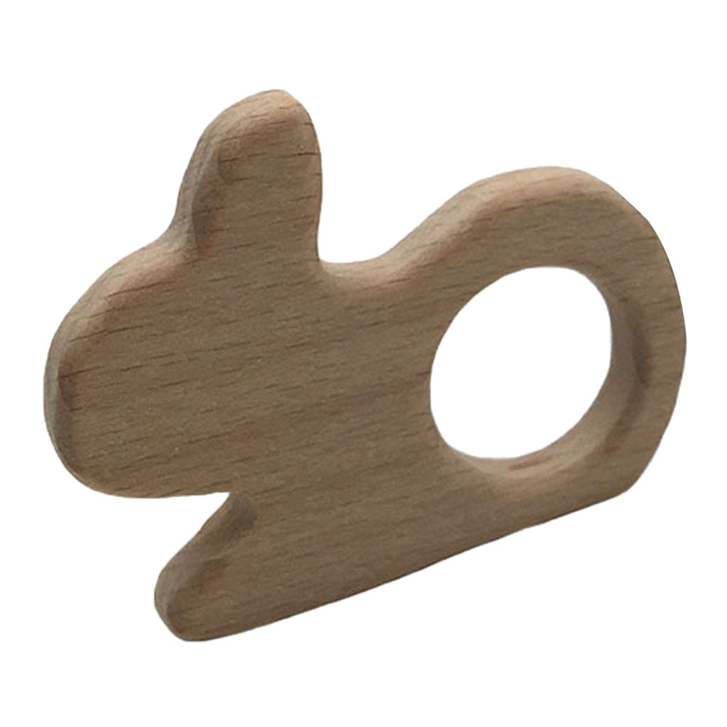 Cute Safe Natural Wooden Baby Teether Teething Toy Shower New Rabbit