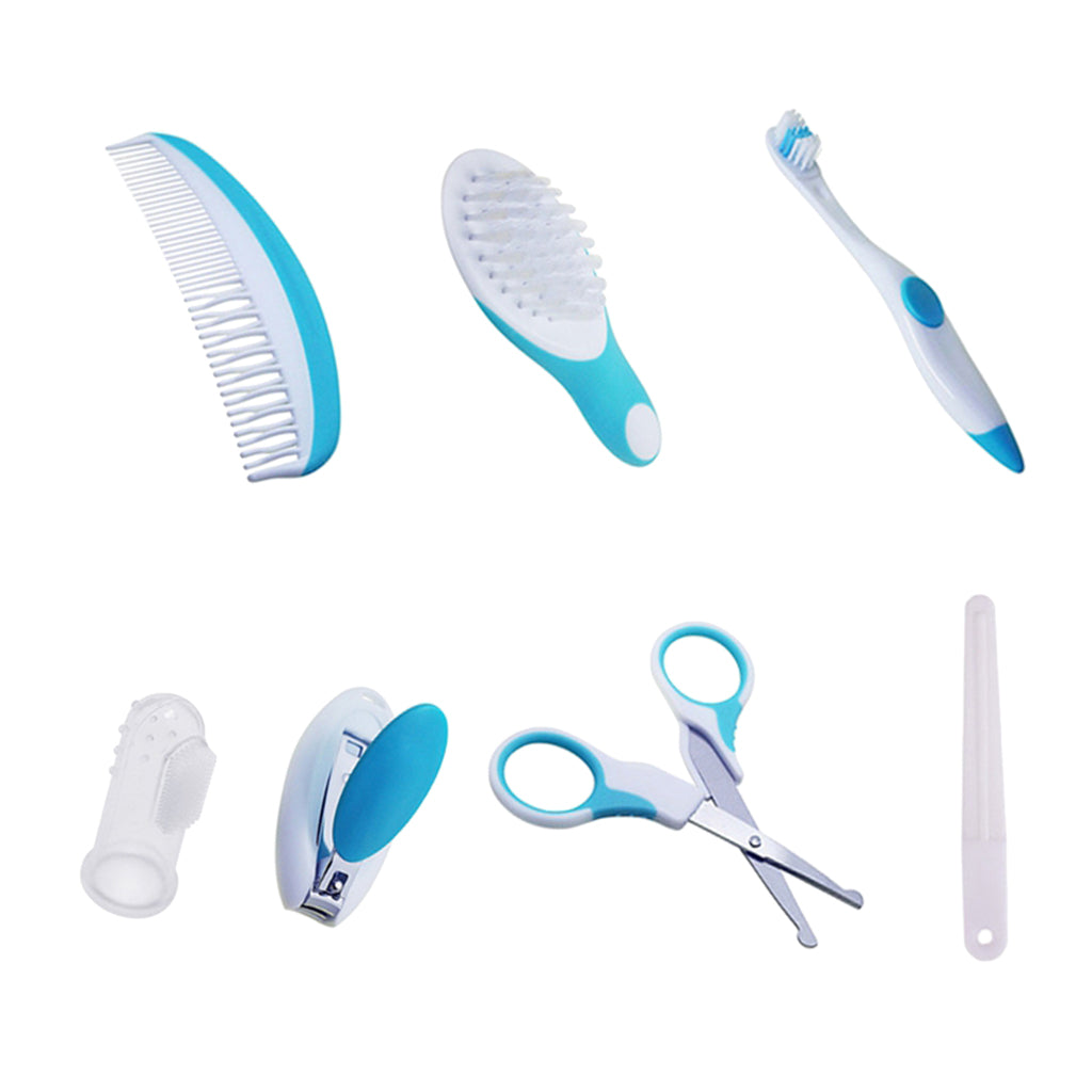 Baby Nail Clippers Safety Grooming kit Nail Care Manicure Set  Blue