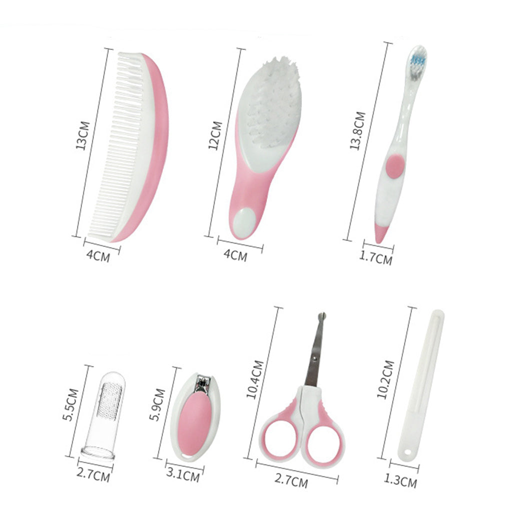 Baby Nail Clippers Safety Grooming kit Nail Care Manicure Set  Pink