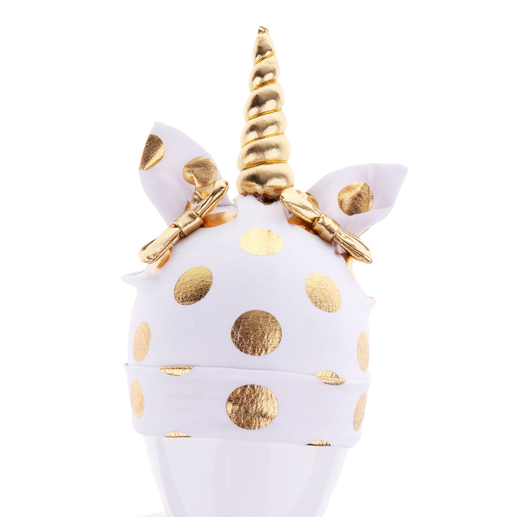 Baby Kids Summer Warm Unicorn Beanie Hat caps White