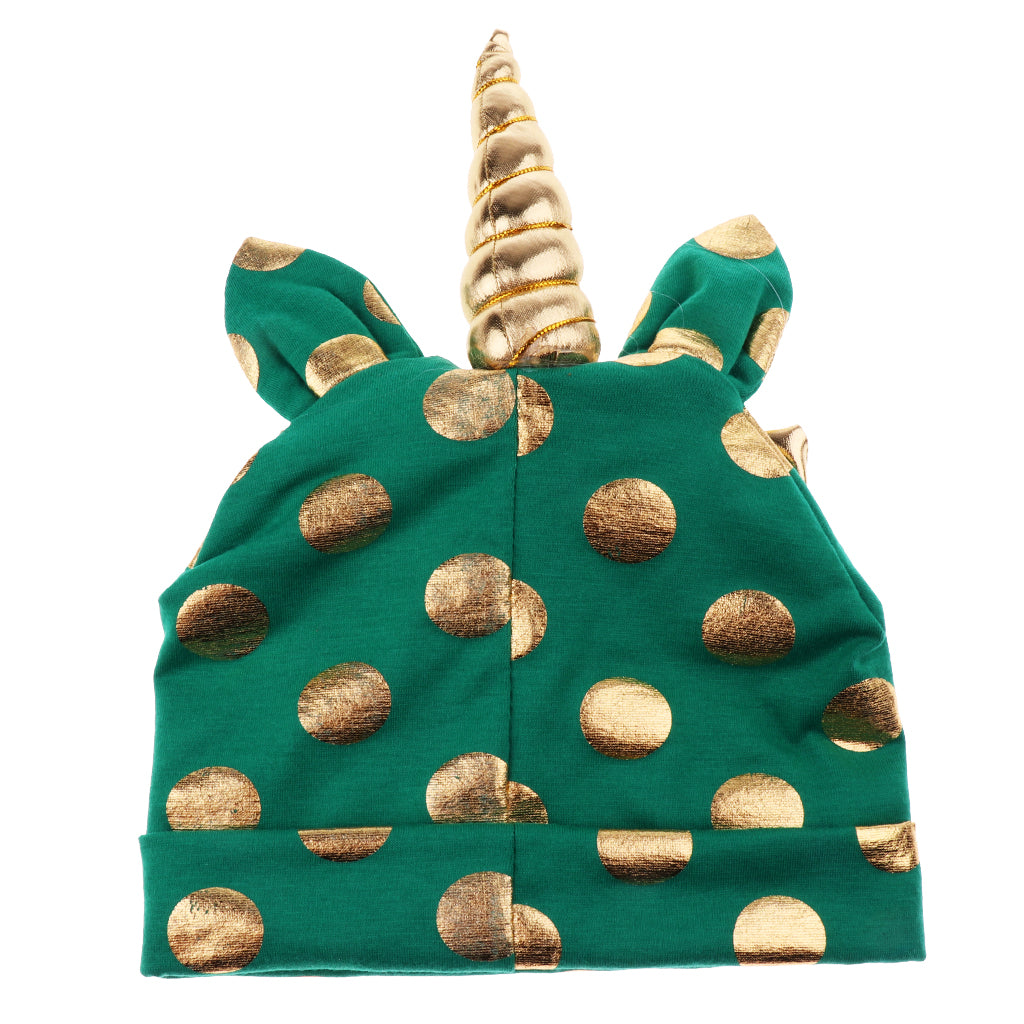 Baby Kids Summer Warm Unicorn Beanie Hat caps Green