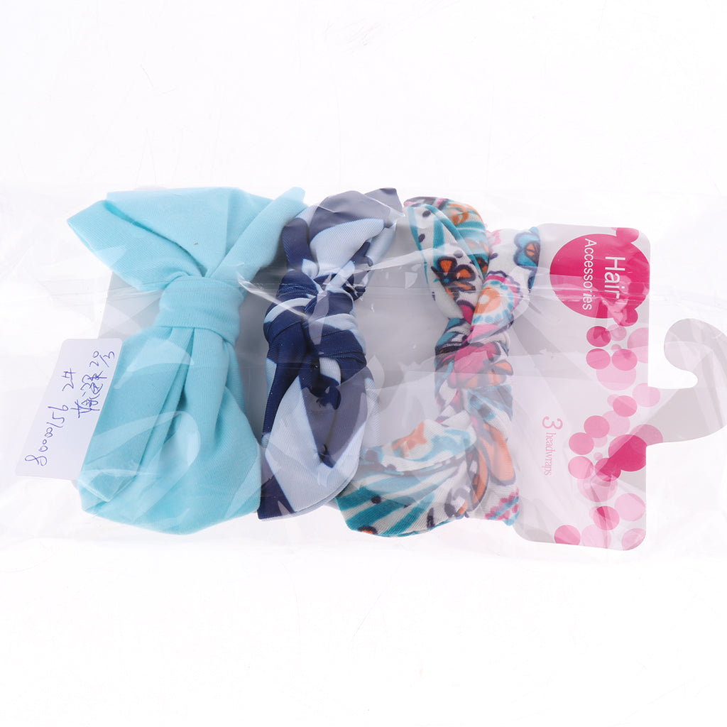 3 Piece Baby Headband Hairband Soft Elastic Floral Headband Hair Accessories Style 2