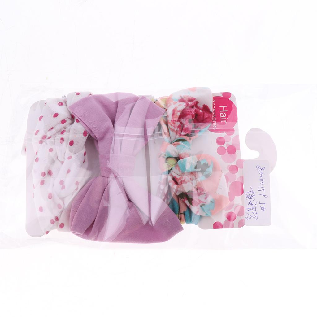 3 Piece Baby Headband Hairband Soft Elastic Floral Headband Hair Accessories Style 5