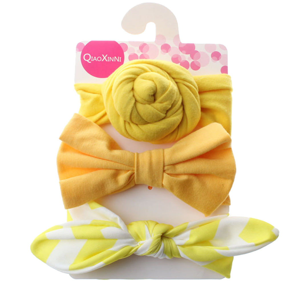 3 Piece Baby Headband Hairband Soft Elastic Floral Headband Hair Accessories Style 6