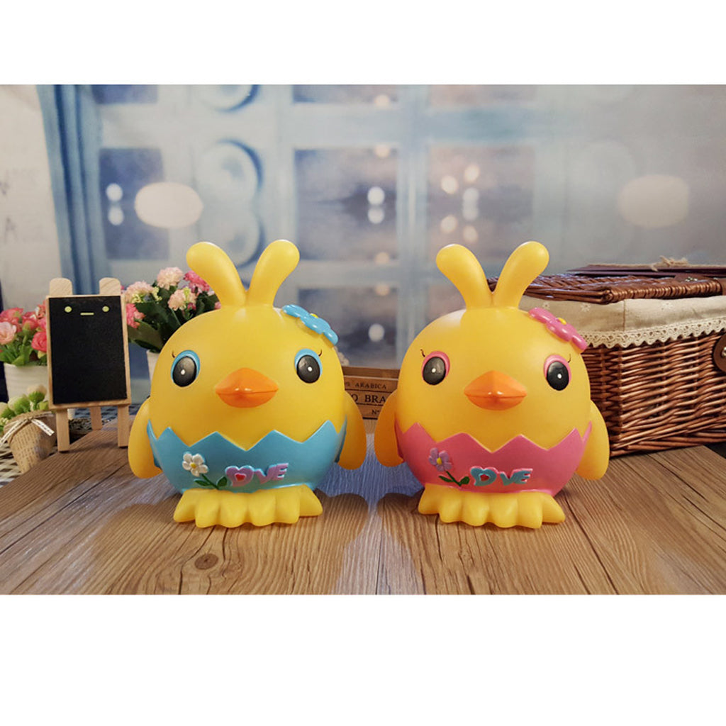 Cute Cartoon Piggy Bank Money box Saving Penny Box  Yellow