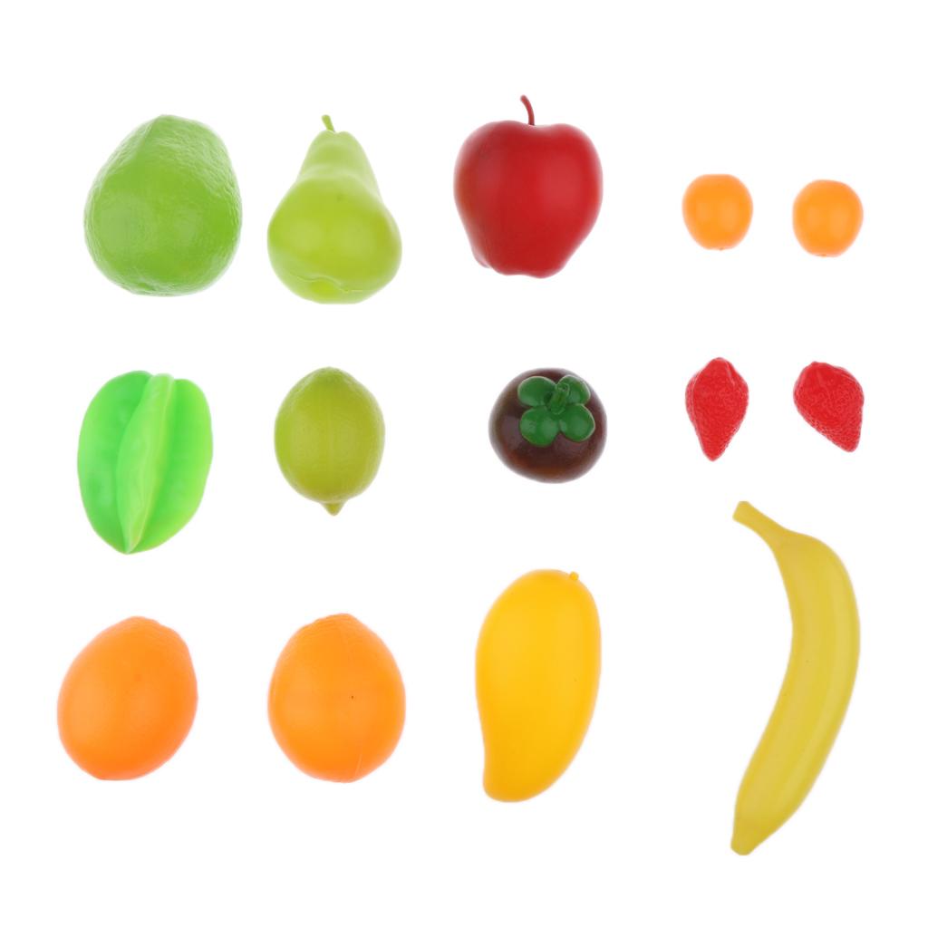 14 Pcs New Fruit Vegetable Food Reusable Role Play Colorful Toys Kids Gift