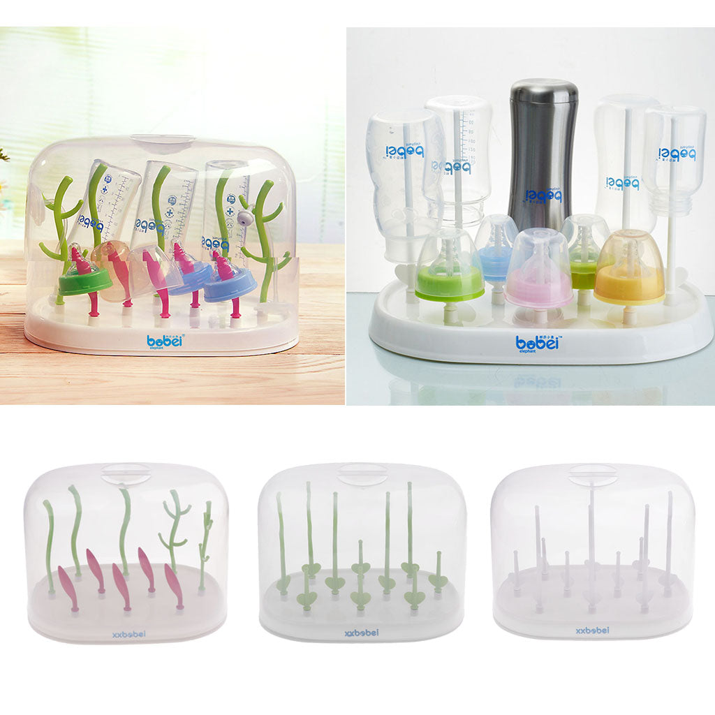 Baby Rack Kitchen Dryer Bottle Clean Drying Shelf Feeder Holder