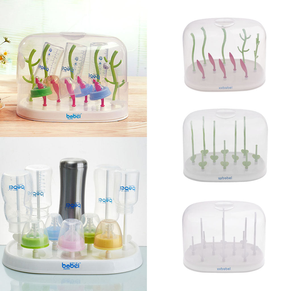 Baby Rack Kitchen Dryer Bottle Clean Drying Shelf Feeder Holder